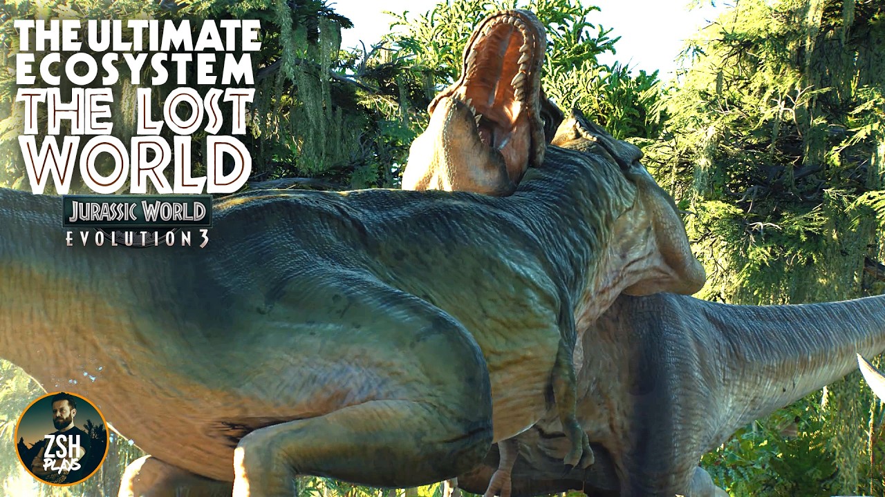 Creating the LOST WORLD Ecosystem in Jurassic World Evolution 3!
