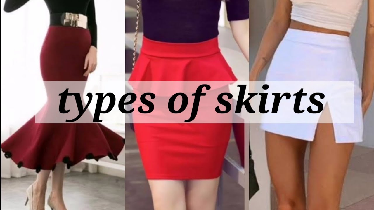 types of skirts with their name | skirts  | trendy girl