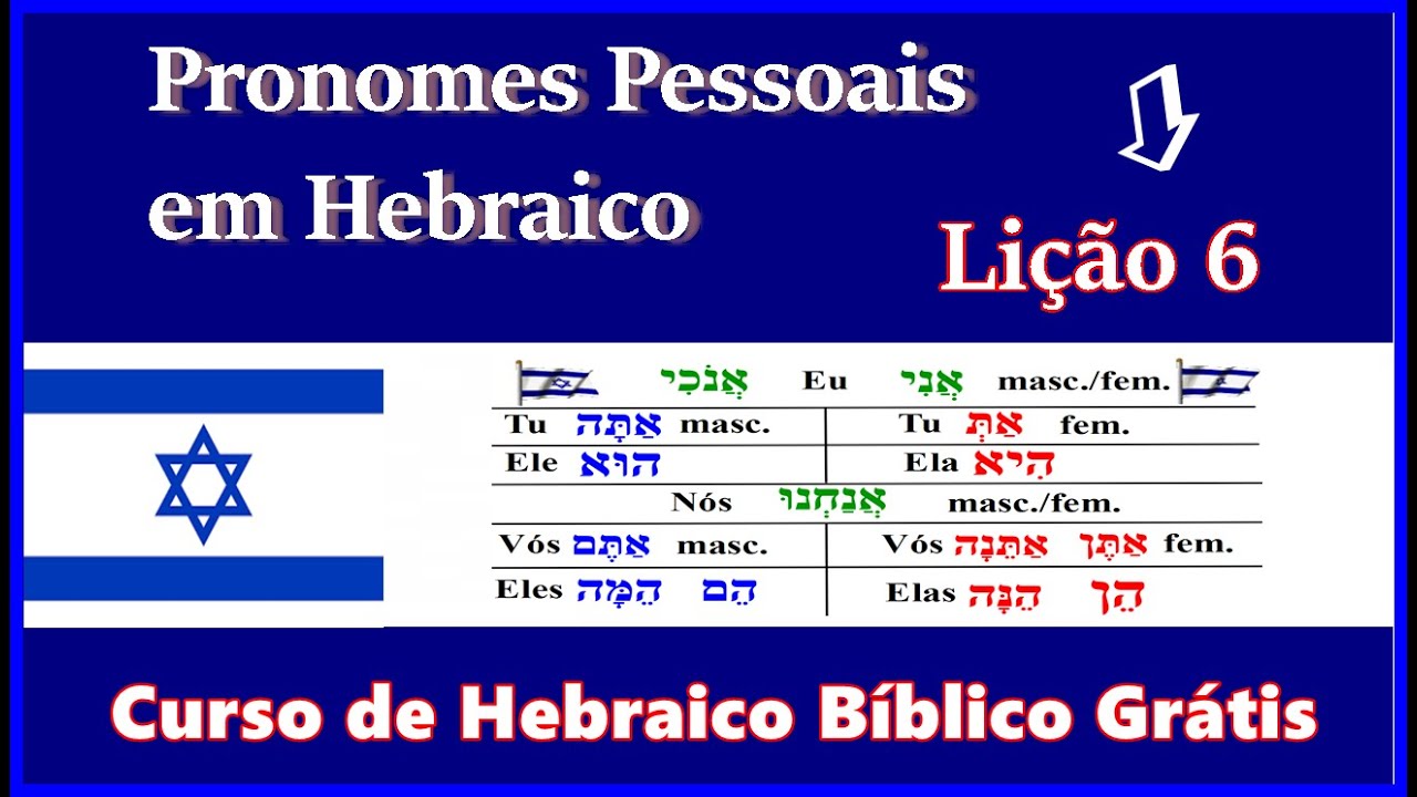 Pronomes Pessoais em Hebraico