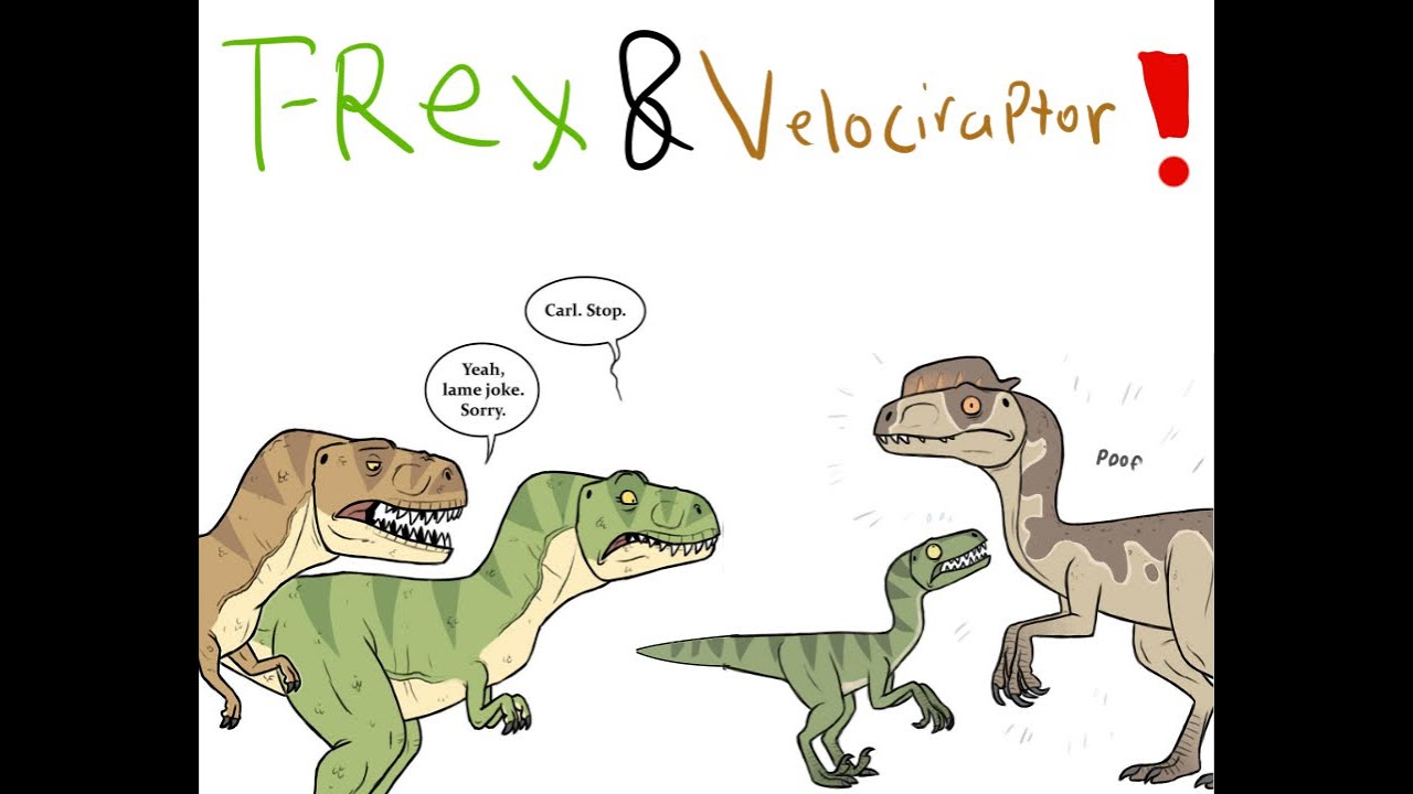 Velociraptor and T-Rex Tales! (Dinosaur Comic Dub) (Jurassic World Comic Dub)