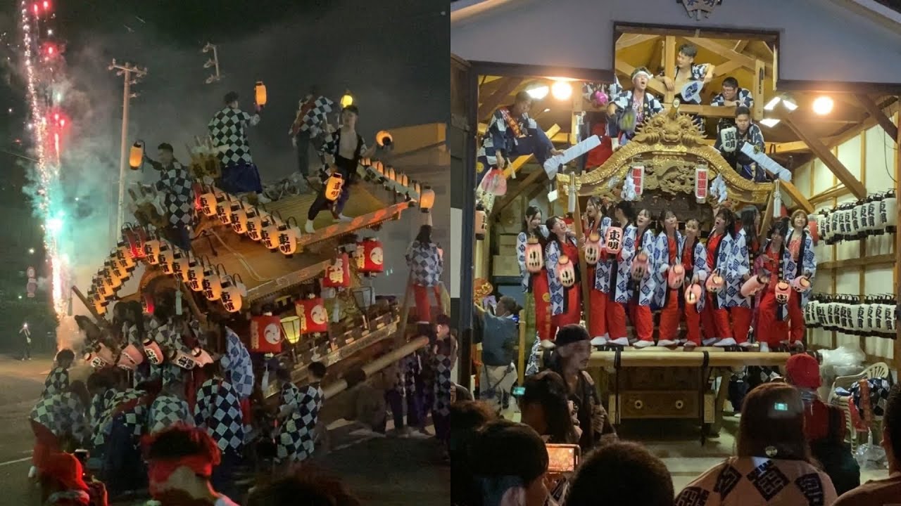 【2025 兵庫】わしらが御影の東明じゃ！ 東明 だんじり ラスト (飛ばせ/花火/練り回し) 神戸市東灘区 2025/5/18(日)