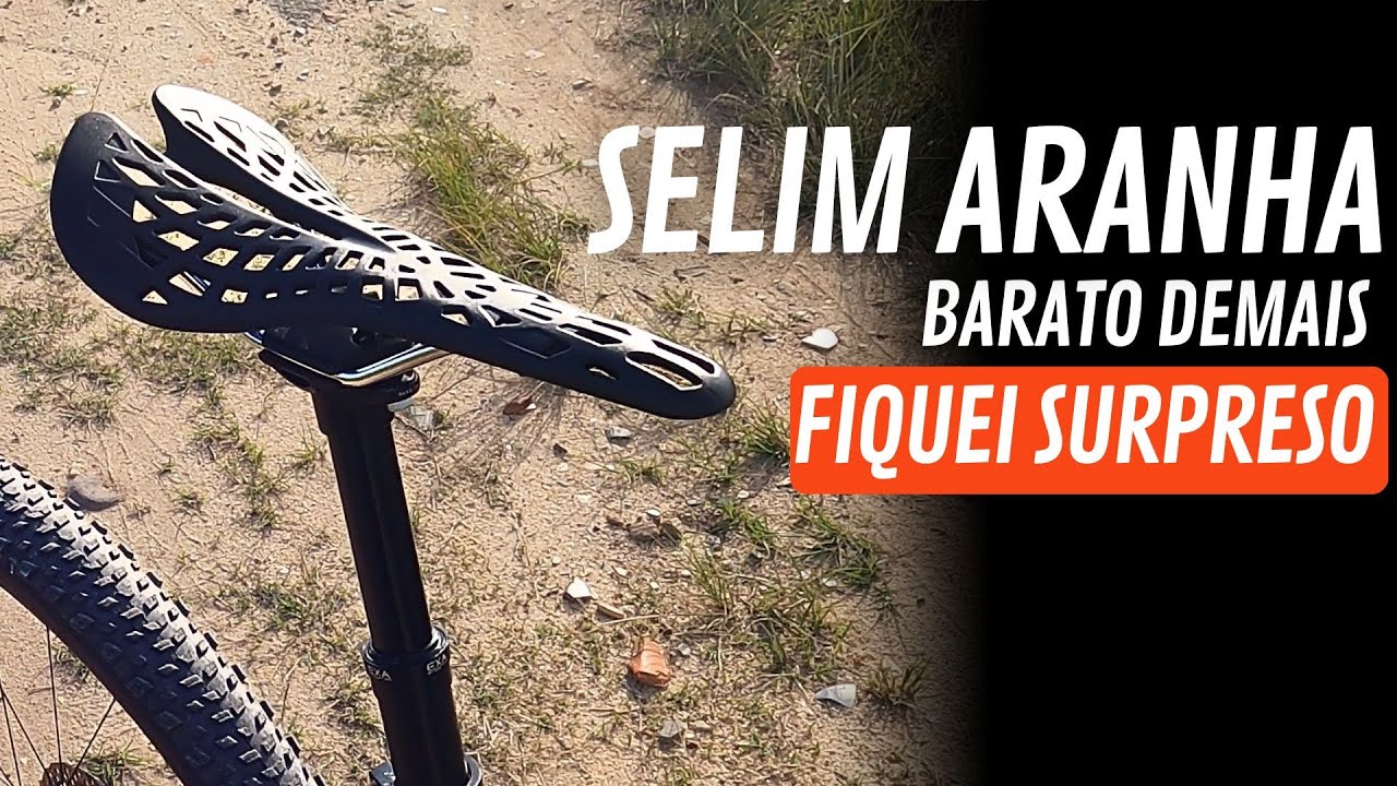Comprei o Selim Aranha leve vazado GRAVEL MTB SPEED 282 X 132 MM