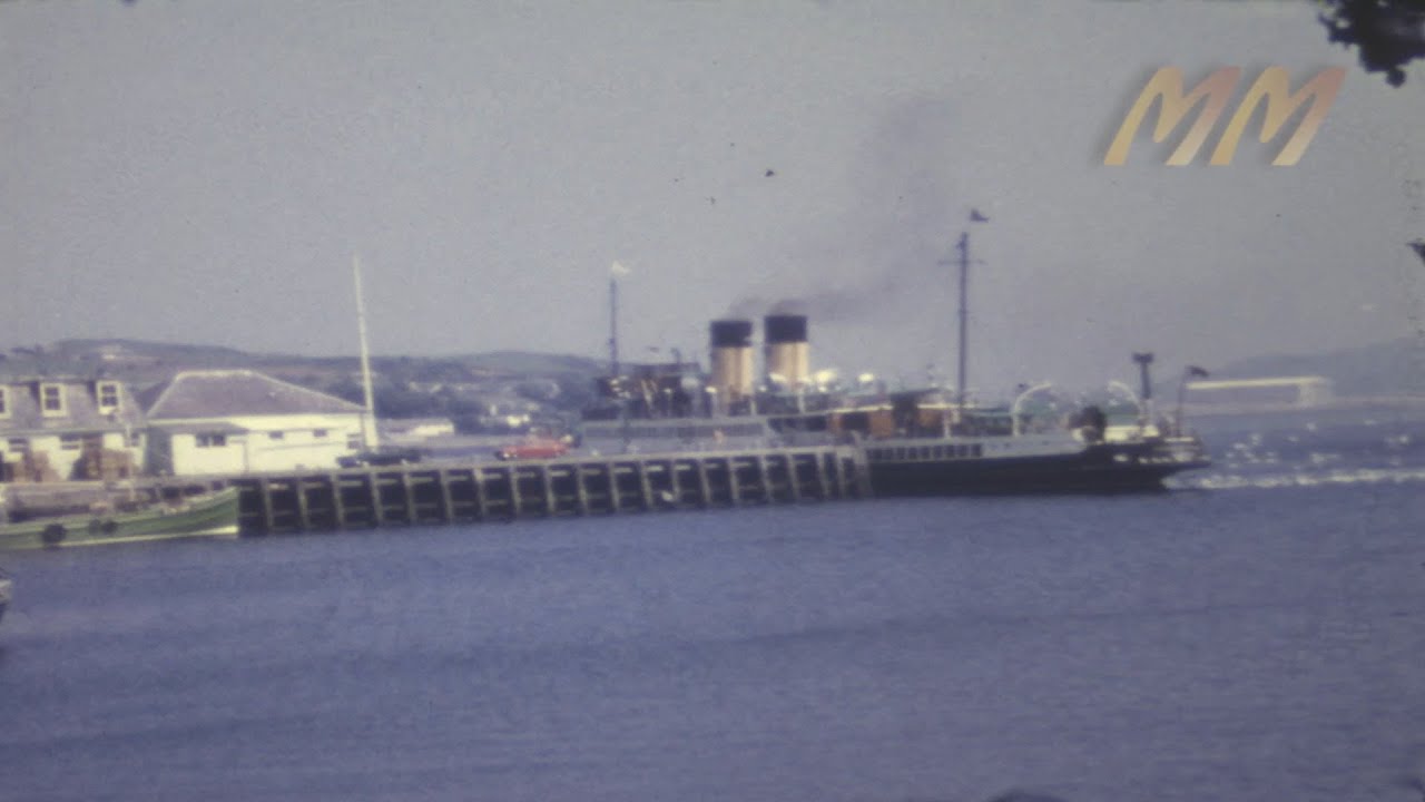 Kintyre Scotland early 1970s old cine film 149