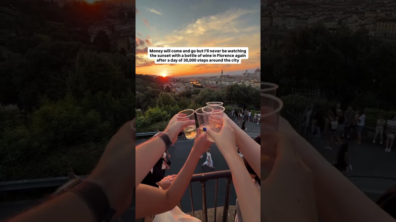 Наблюдаю закат с площади Микеланджело🥹🌅 