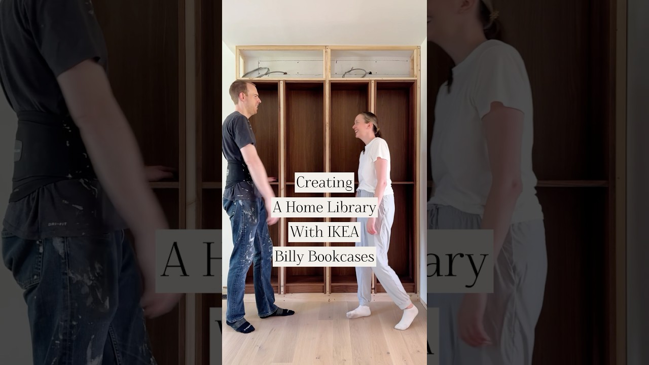 IKEA Billy bookcase hack | creating a home library!