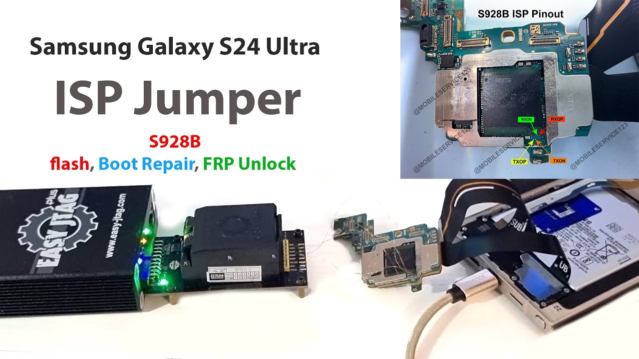 Samsung Galaxy S24 Ultra isp jumper | Boot Repair | FRP Unlock