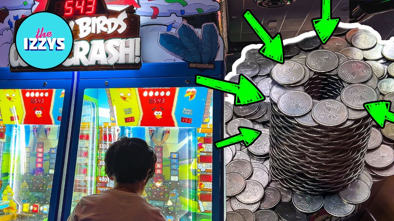 WE HACKED DAVE & BUSTER'S ANGRY BIRDS COIN CRASH!!!