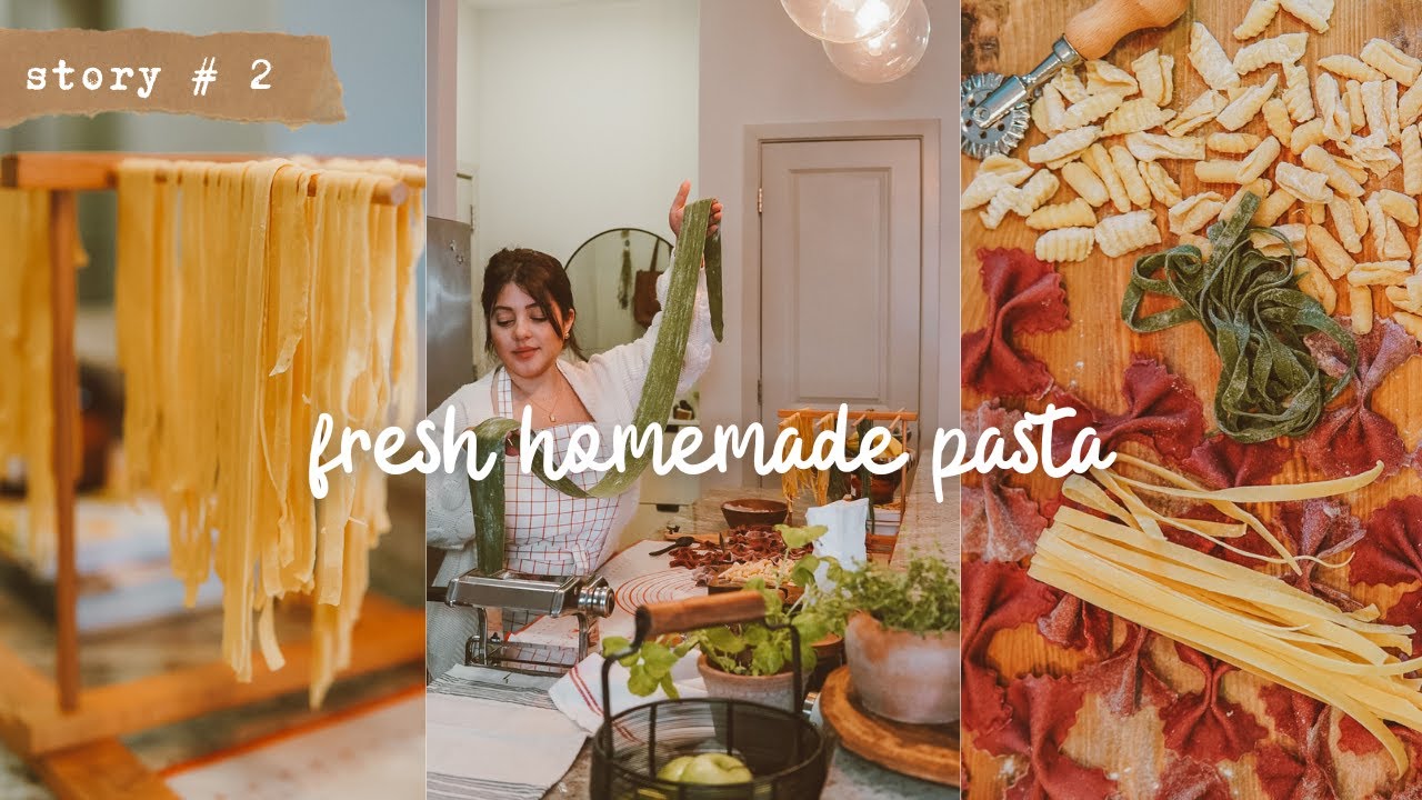 🍝First Time MAKING PASTA at Home