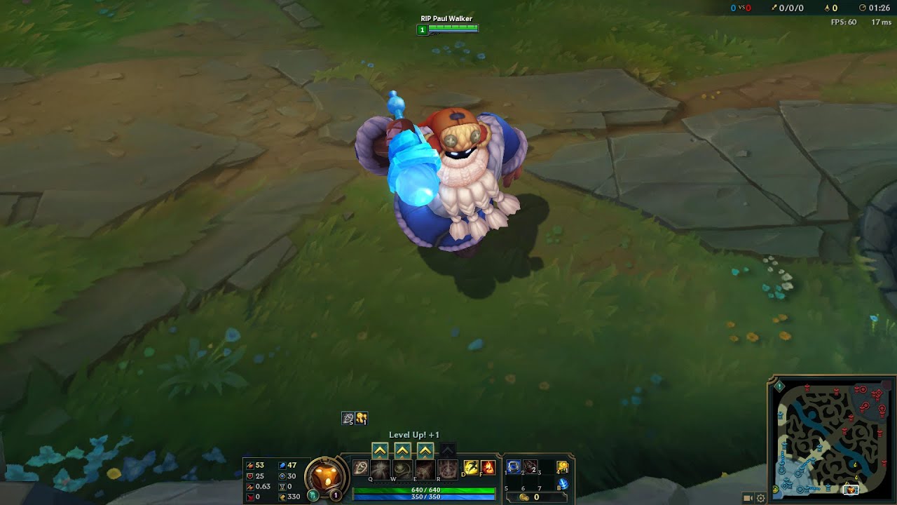 Snow Day Bard Skin - 1350RP - In Game Preview - PBE Server - League Of Legends