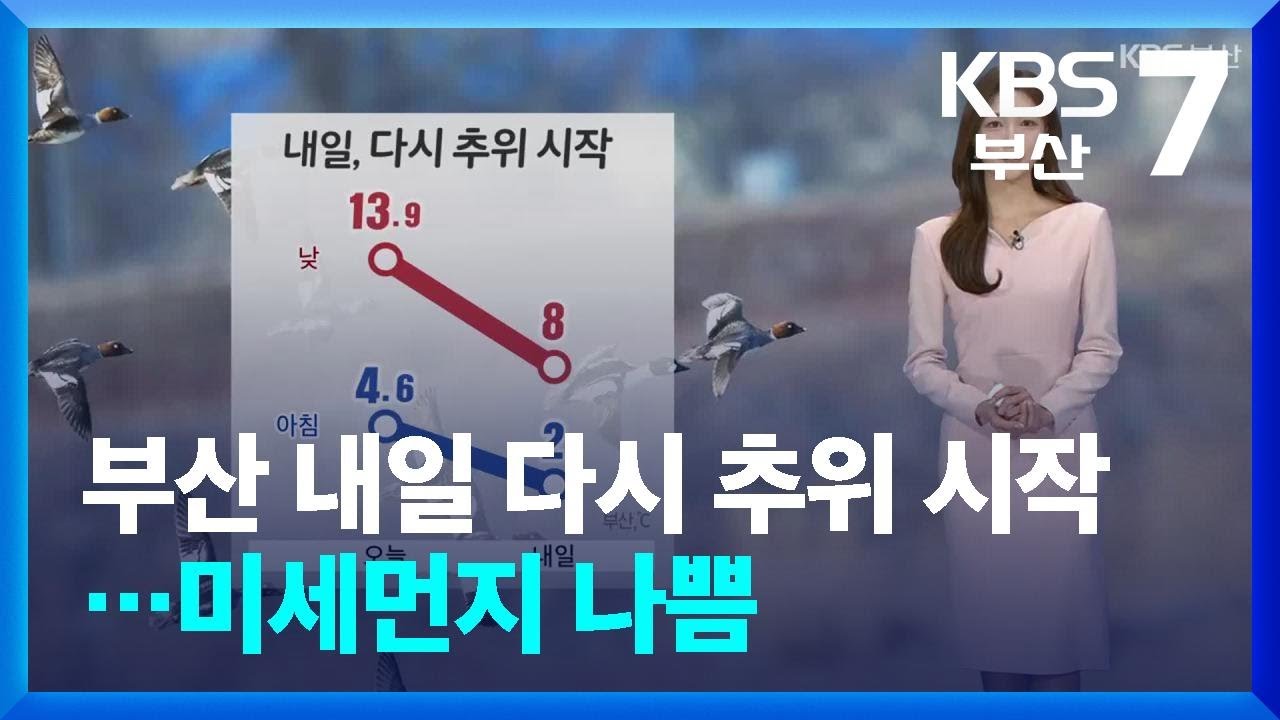 [날씨] 부산 내일 다시 추위 시작…미세먼지 나쁨 / KBS  2026.02.05.