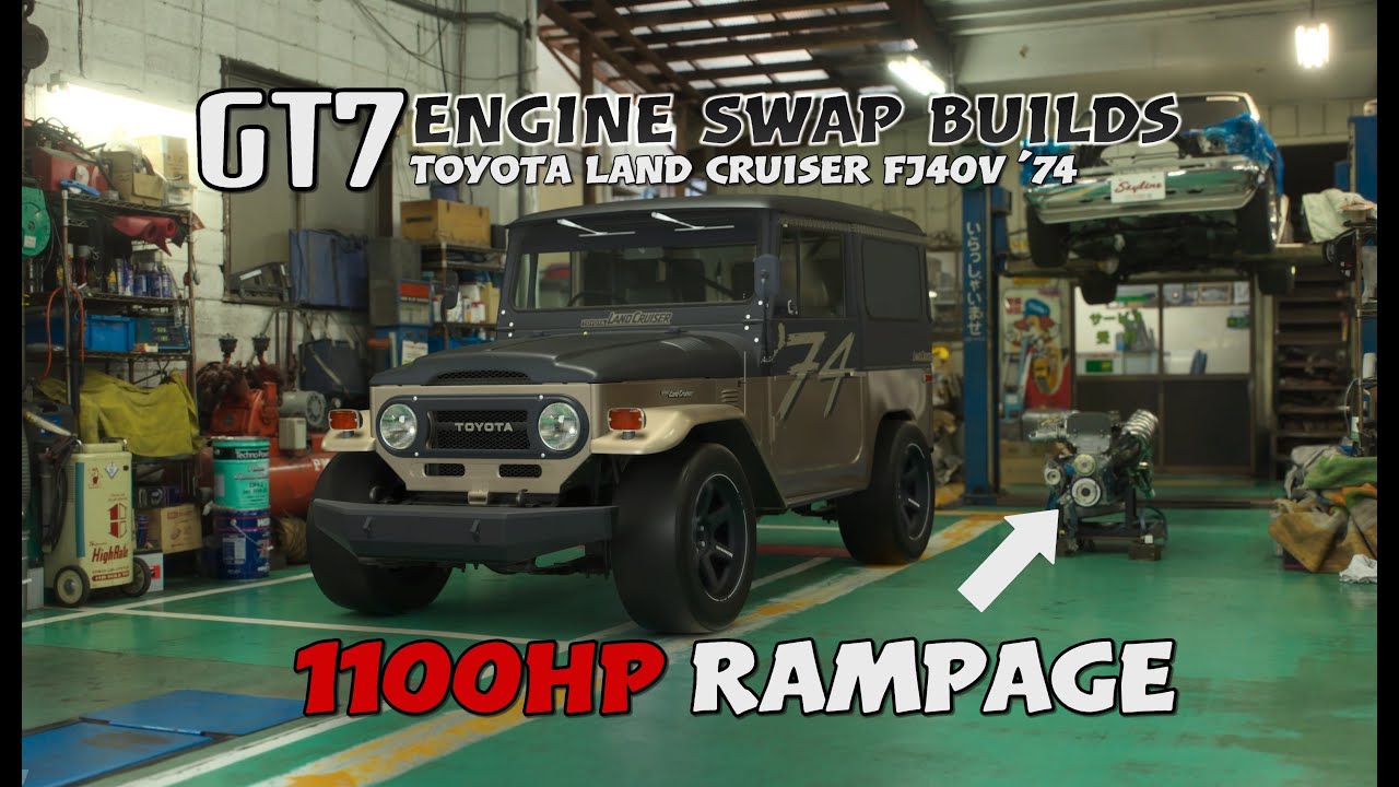 GT7 Builds: Rampage Engine Swap Into Toyota land Cruiser FJ40V '74  | Update 1.62