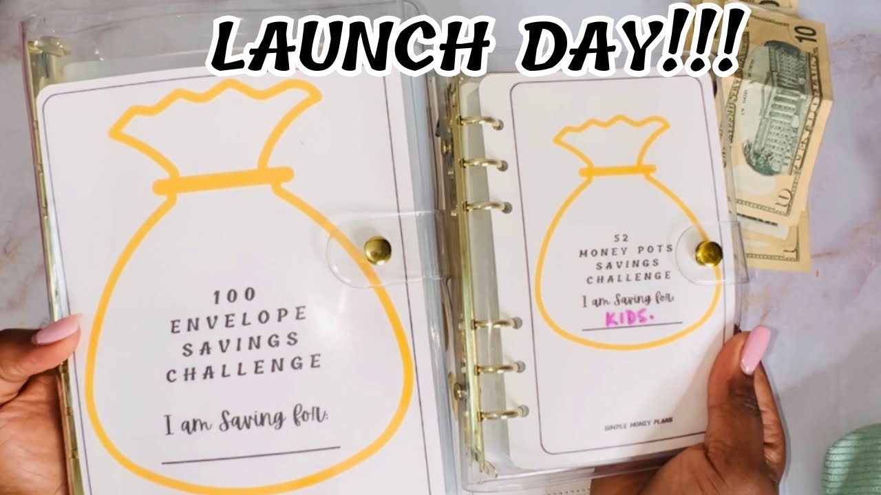 LAUNCH DAY | 100 ENVELOPE SAVINGS CHALLENGE | CASH STUFFING | SMALL BUSINESS LAUNCH