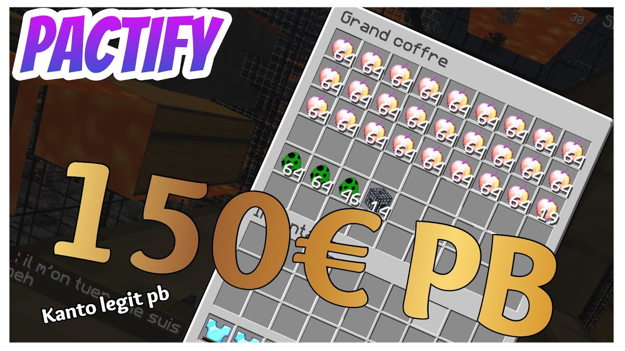 J'ai Vendu 150€ de Pb sur Pactify (+13 stack de pc )