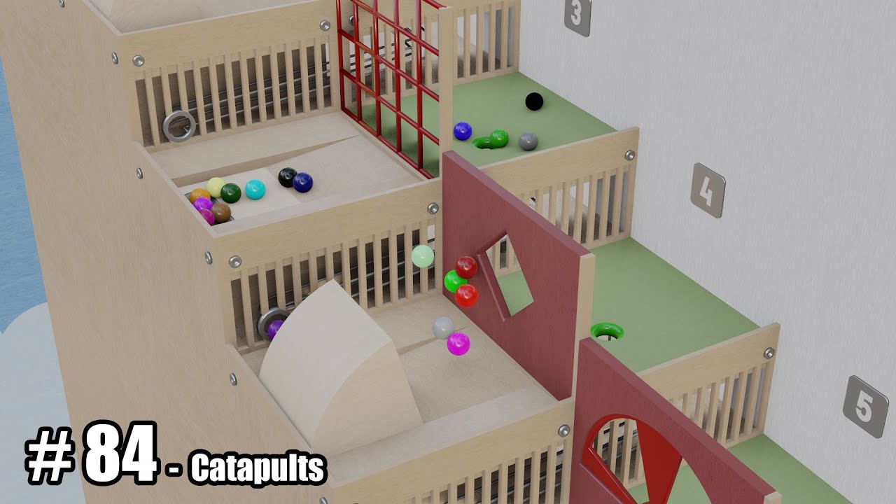 Catapults - 3D Marble Race