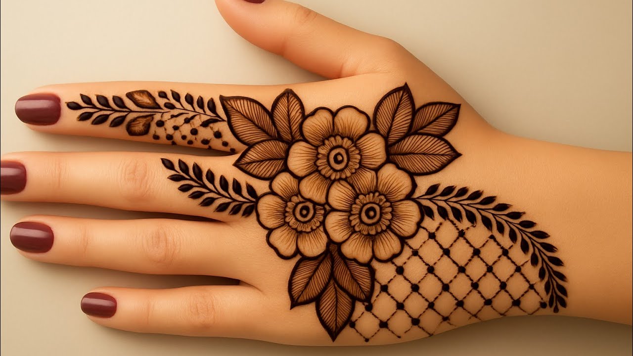 Eid special Beautiful fronthand Mehndi Design|New Mehndi design for beginners||simple mehndi design
