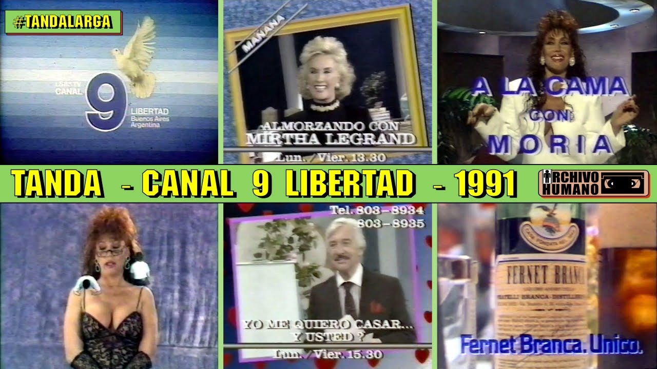 Canal 9 Libertad - Tanda Publicitaria - 1991