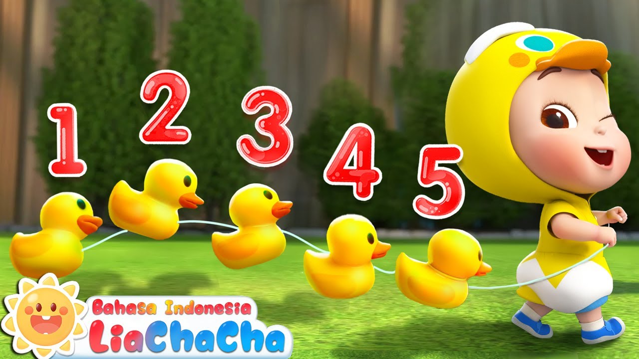 Lima Bebek Kecil | Lagu Bebek Kecil 🦆| Lagu Lucu | Lagu Anak-anak | LiaChaCha Bahasa Indonesia