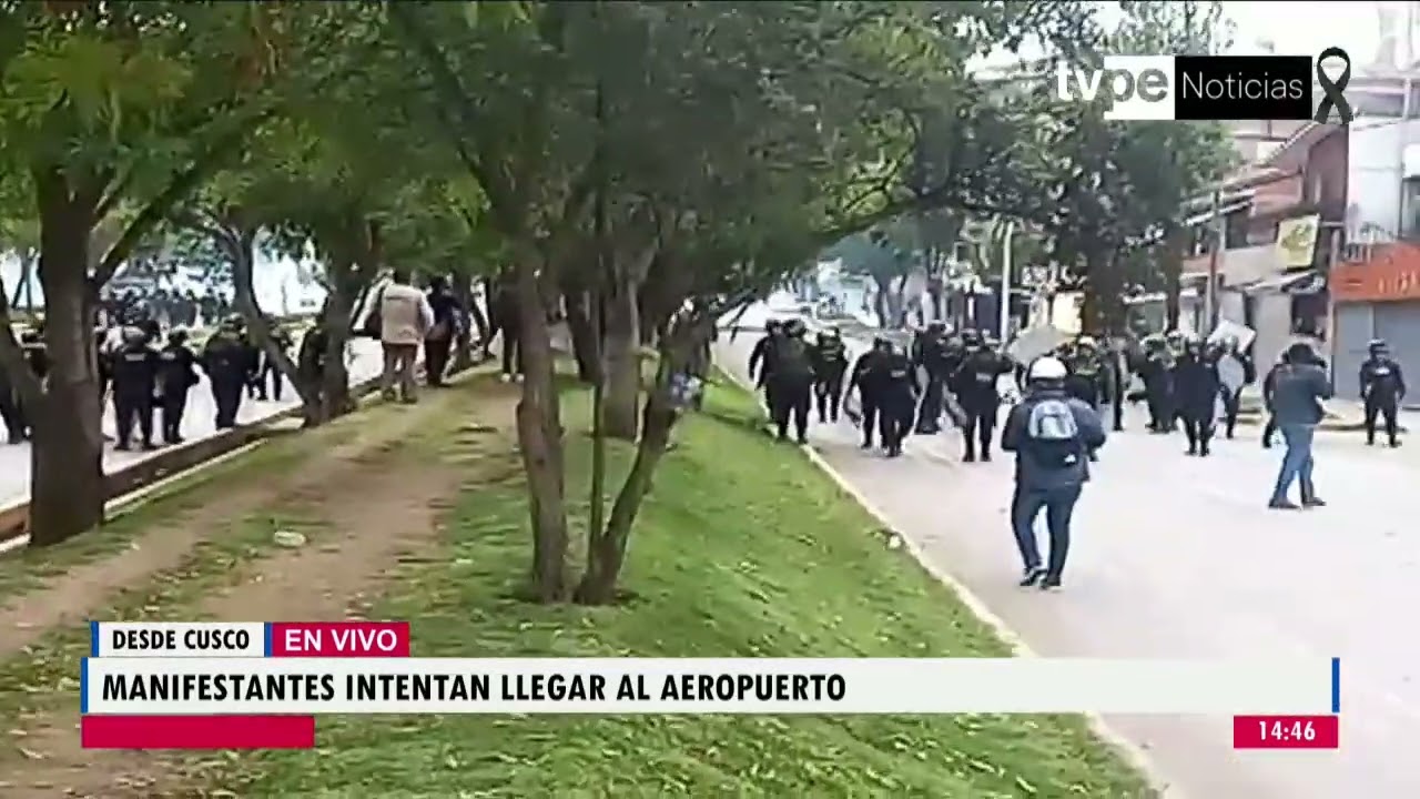 Cusco: manifestantes intentan llegar al aeropuerto