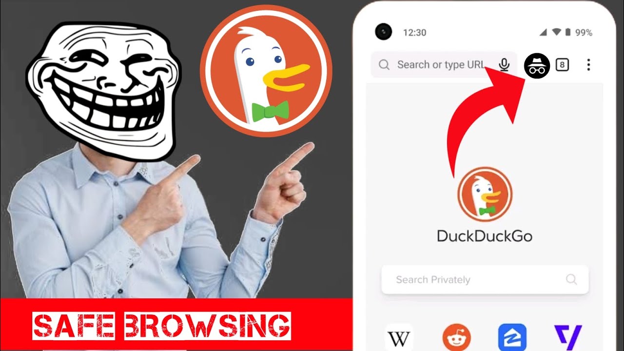 Duck duck go incognito mode on | Private browser safe searching | Technical khufiya