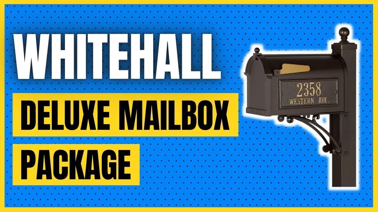 Whitehall Products French Bronze Deluxe Mailbox Package