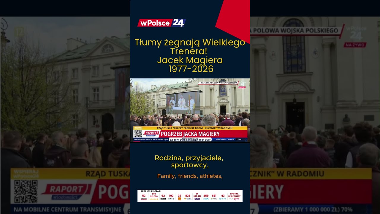 Tłumy żegnają Wielkiego Trenera! Jacek Magiera 1977-2026