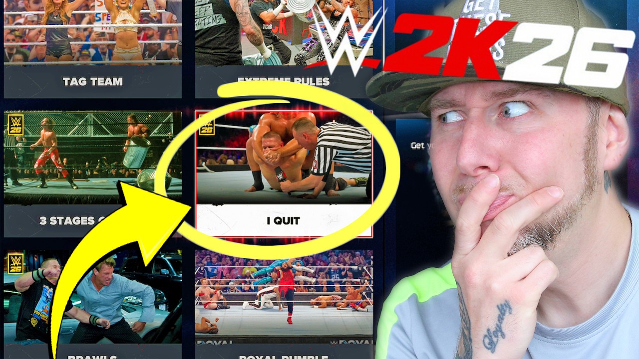 WE PLAY WWE 2K26 I QUIT MATCH
