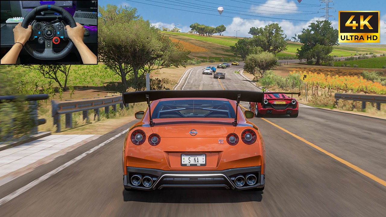 Nissan GTR R35 VS Supercars Forza Horizon 5 Logitech G29 Stering Wheel Gameplay