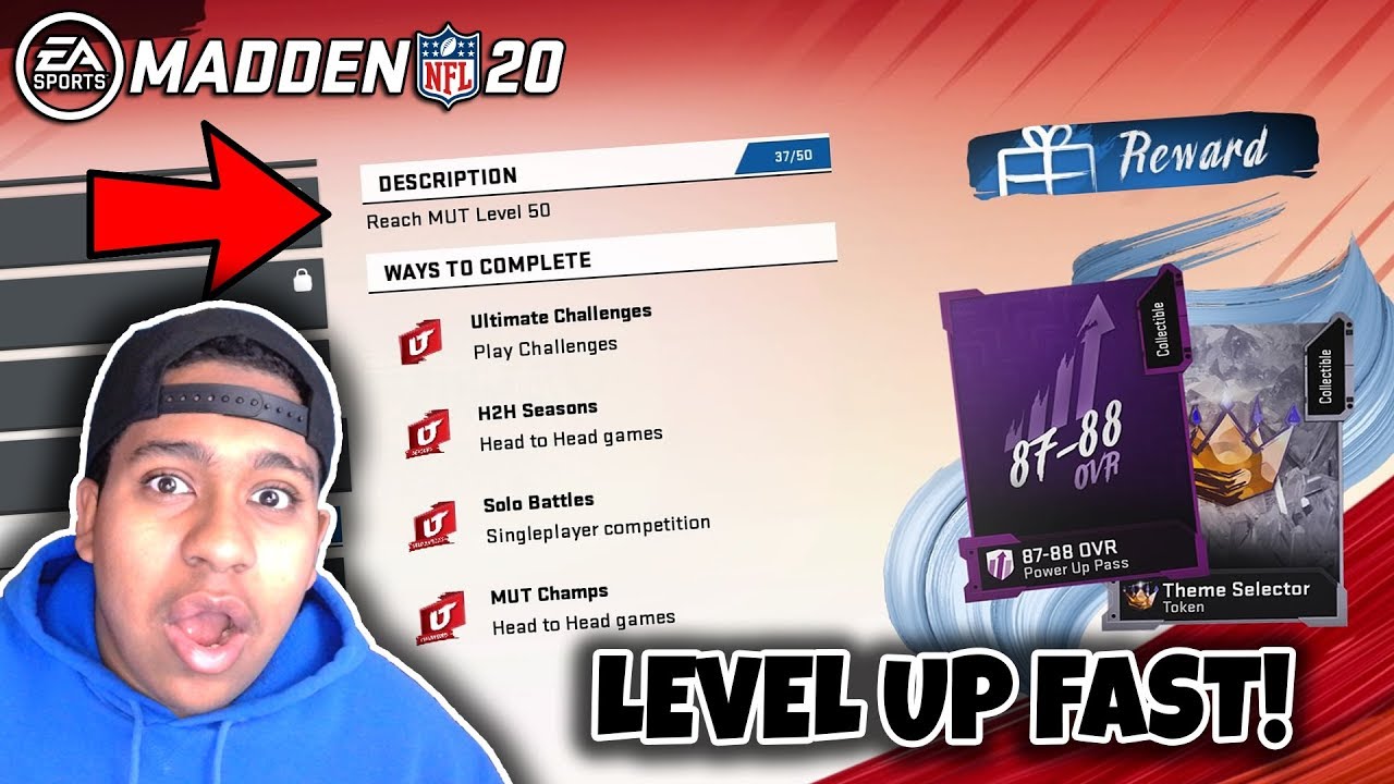 THE *FASTEST* WAY TO LEVEL UP IN MADDEN 20! LEVEL 1-50 IN A DAY!? Madden NFL 20