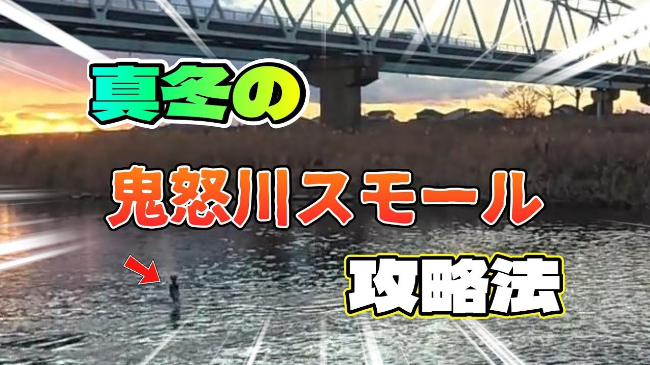 【バス釣り】真冬の鬼怒川スモール攻略！