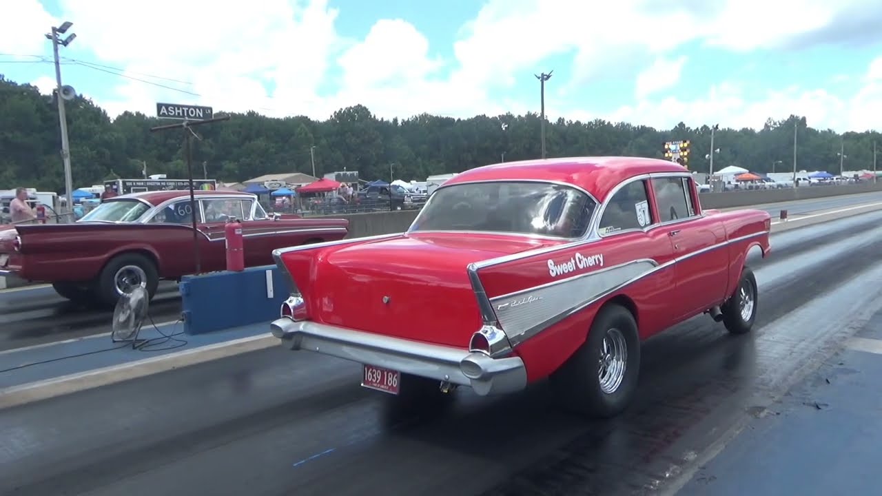 57 Chevy vs 57 Ford&hellip;..Old School Midwest Drag Racing Videos