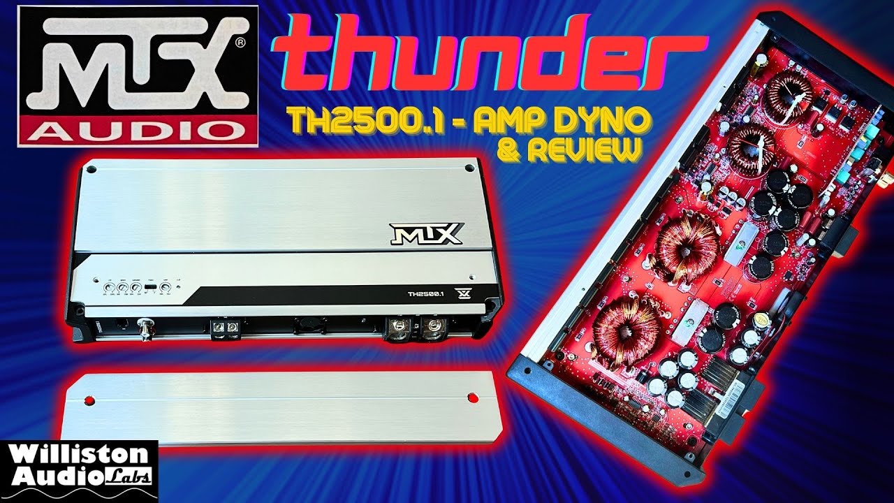 New for 2025 - MTX Audio Thunder TH2500.1 2500W Monoblock Subwoofer Amp Dyno Test and Review
