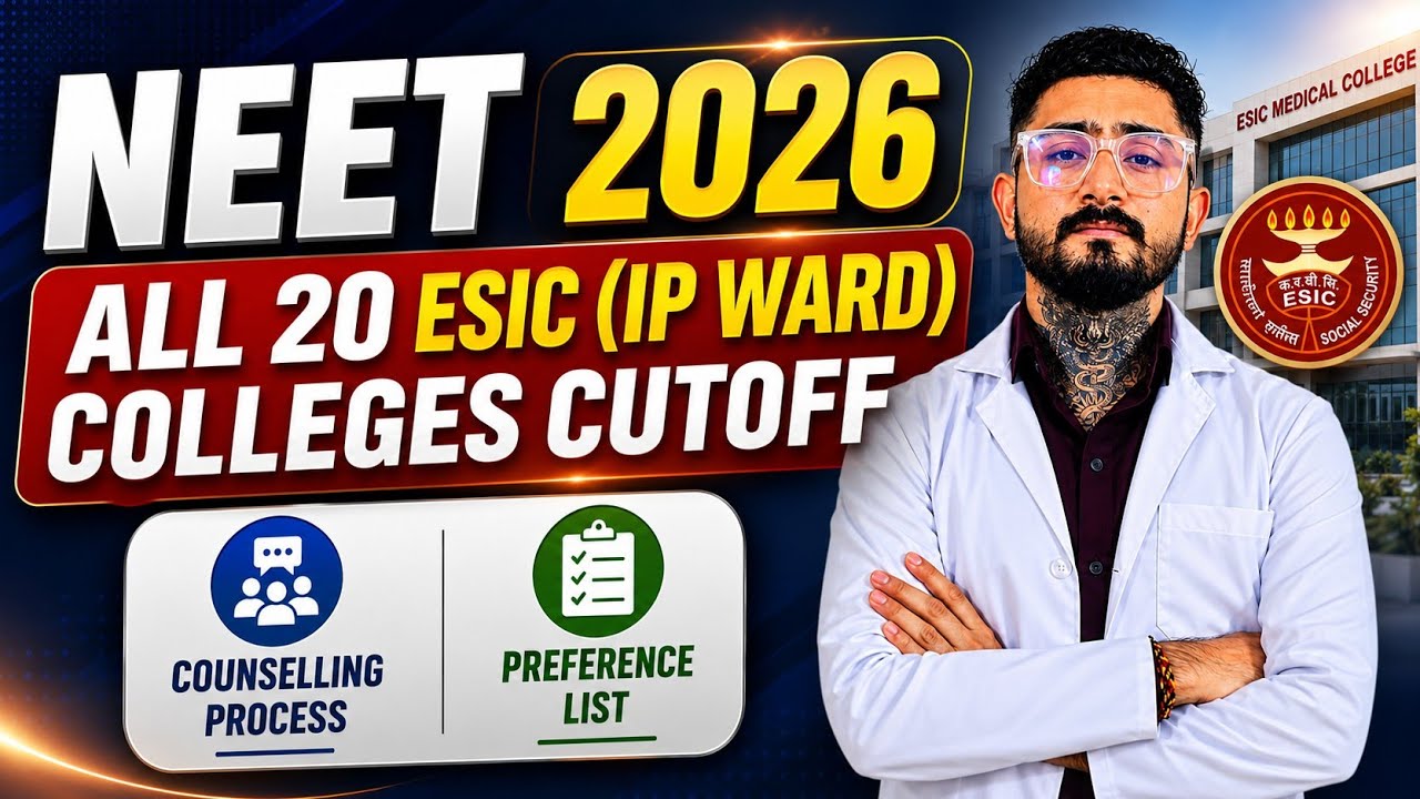 ALL 20 ESIC COLLEGES WISE CUTOFF 2026 🔥 | ESIC IP WARD Cutoff, Counselling Process, Preference List