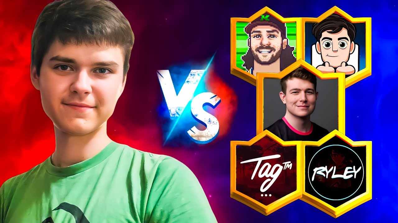 $1000 Ian77 vs Clash Royale Youtubers 💸