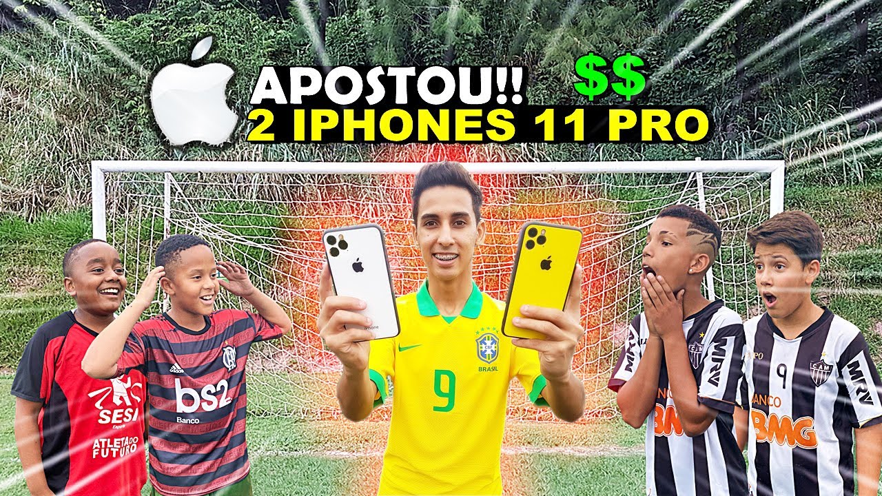APOSTEI 2 IPHONES 11 PRO COM INSCRITOS! QUEM GANHOU? DESAFIOS DE FUTEBOL ‹ Rikinho ›