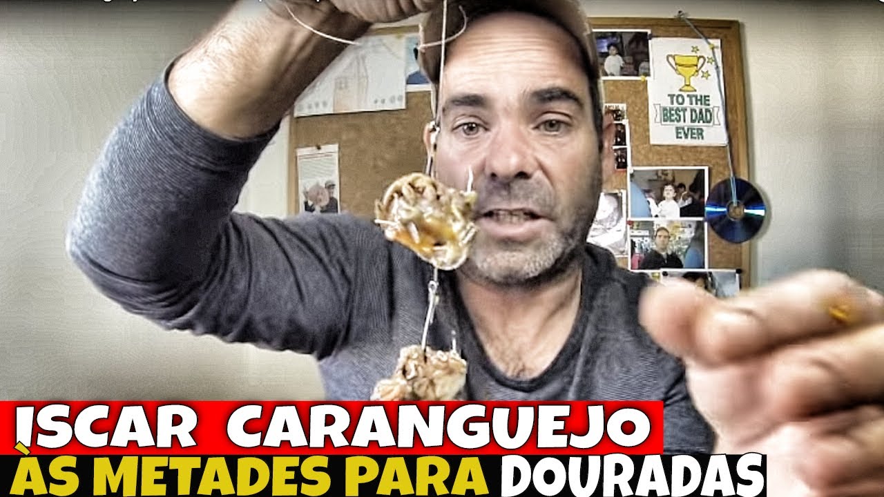 ISCAR CARANGUEJO ÀS METADES PARA PESCAR ÀS DOURADAS ✅/RIG CRAB IN HALF FOR BREAM/ 钓鱼蟹 / سلطعون الصيد
