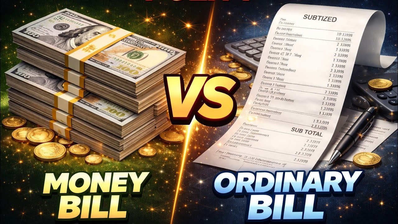 Money Bill vs Ordinary Bill (Quick Guide)Article 110 Explained&ndash;Money Bill | Ordinary Bill&ndash;Money bill
