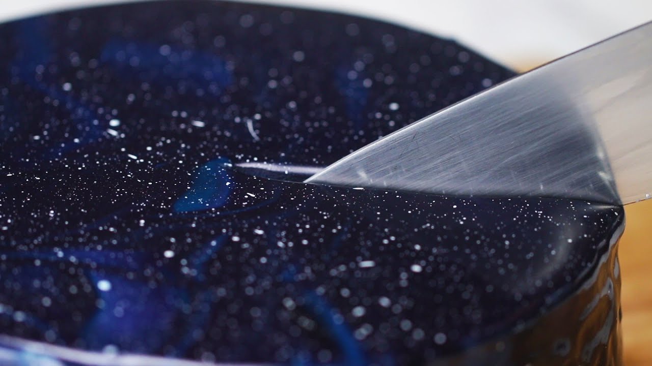 Galaxy Mirror Glaze Cake • Tasty Recipes