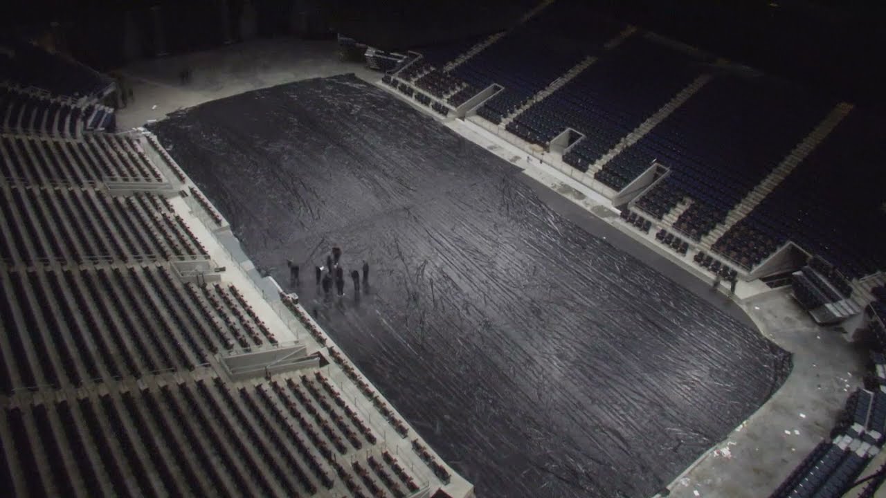 Monster Jam at UBS Arena - Conversion Timelapse