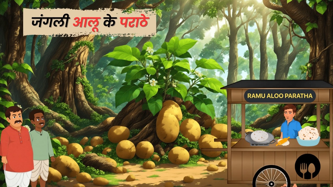 जंगली आलू के पराठे  |🥔🌿| Part 1 | Jungli Aloo Ke Parathe | Hindi Stories | Hindi Kanhaiya | Kahani