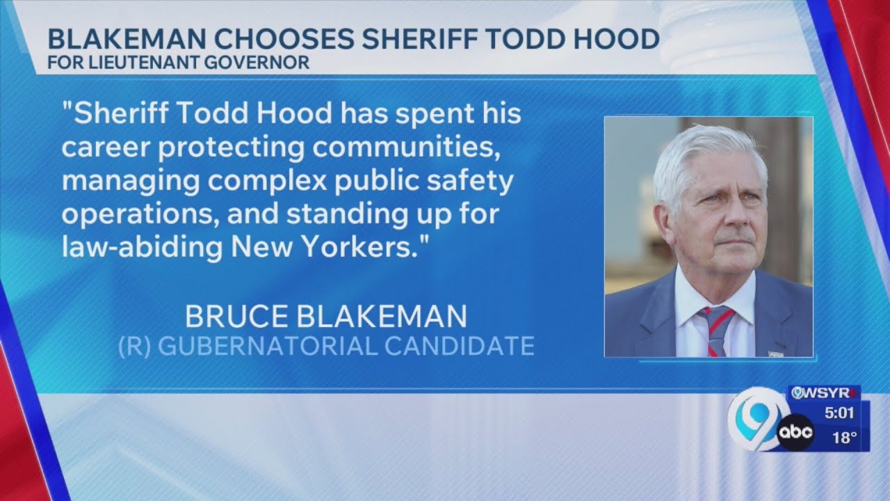 Madison Co. Sheriff chosen as running mate for republican challenger to Kathy Hochul