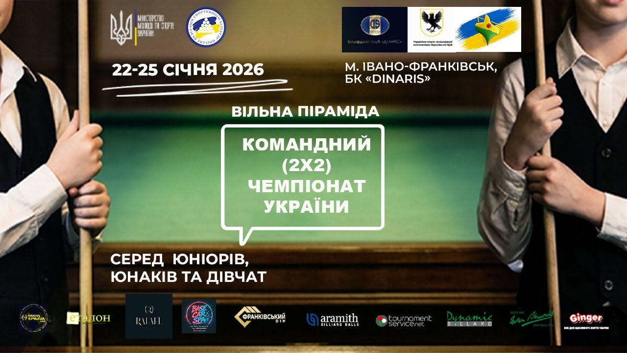 Стіл 4 | Парний чемпіонат України серед юніорів, юнаків та дівчат | Вільна піраміда | 24.01.2026