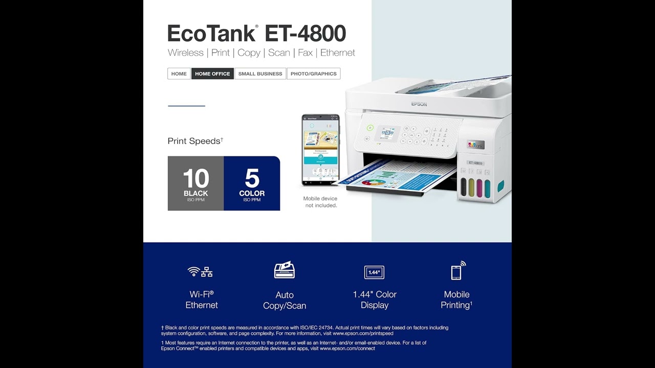 Epson EcoTank ET-4800 Full Review | Is This the Best Ink-Free Home Office Printer?