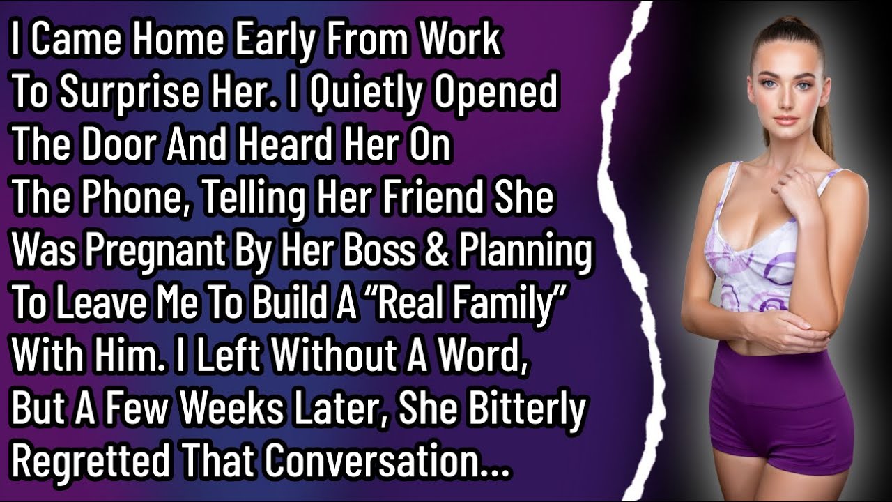 I Came Home Early From Work To Surprise Her. I Quietly Opened The Door And Heard Her On The Phone…