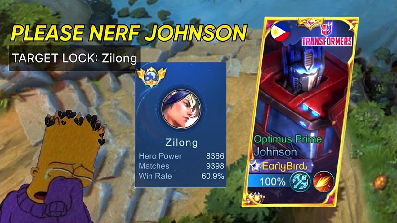 Johnson MAKE THIS ZILONG WANNA QUIT 😂 | MAGE JOHNSON STILL EFFECTIVE 🔥 ~ Mobile Legends: Bang Bang