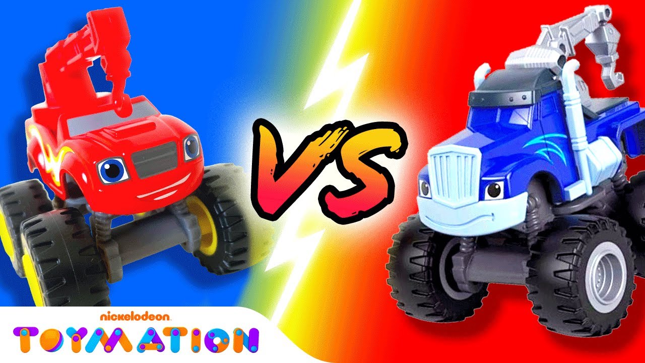 Construction Blaze vs. Crusher! #5 | Blaze and the Monster Machines Toys | Toymation