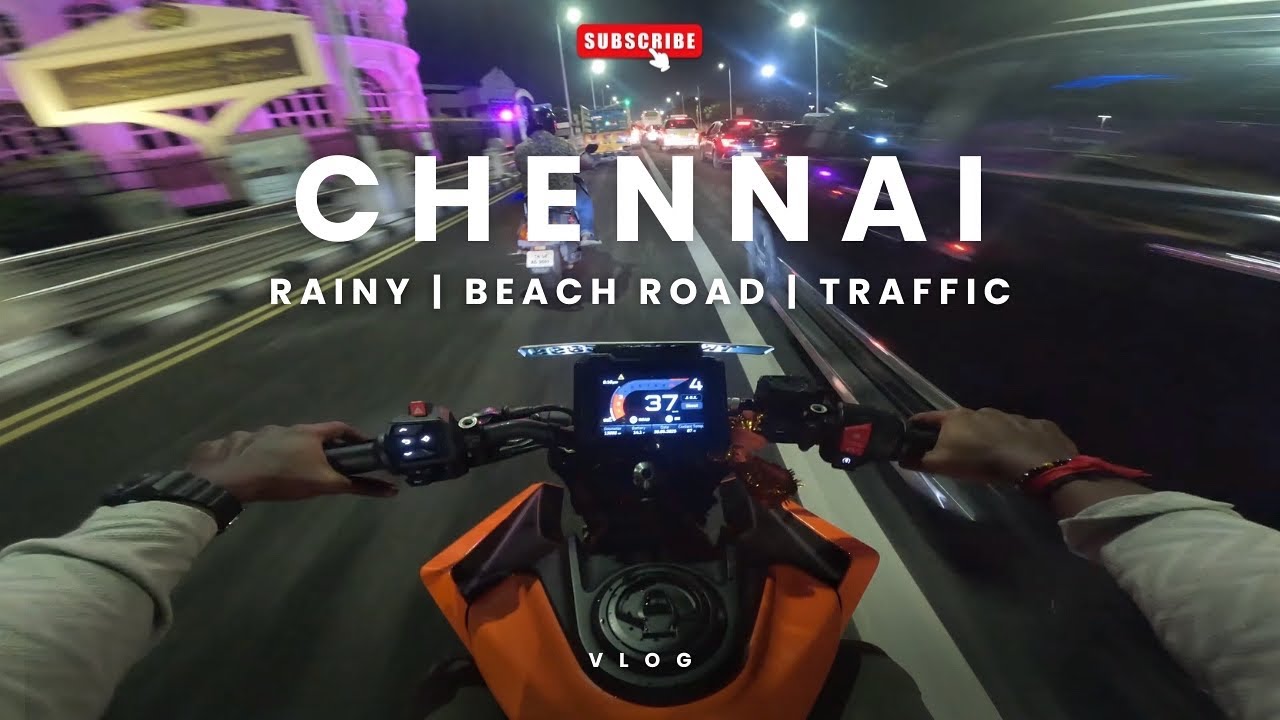 Rain after water-wash😢 | dirty bike | beach road | chennai #tamil #vlog #duke #gokulmr