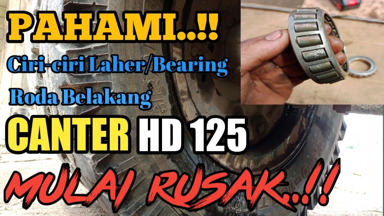 Cara ganti Laher/Bearing Roda belakang luar dalam Truk Canter
