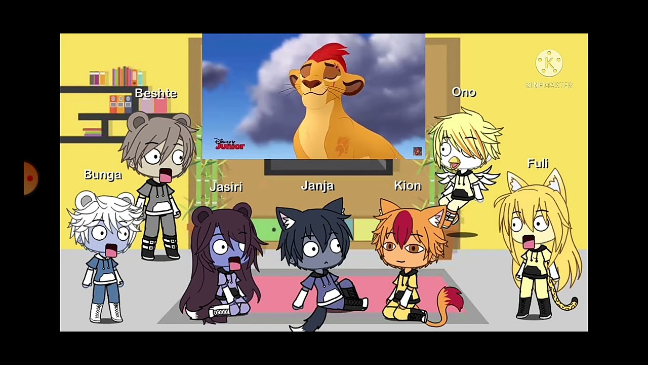reacting to the lion guard reacting to tik toks