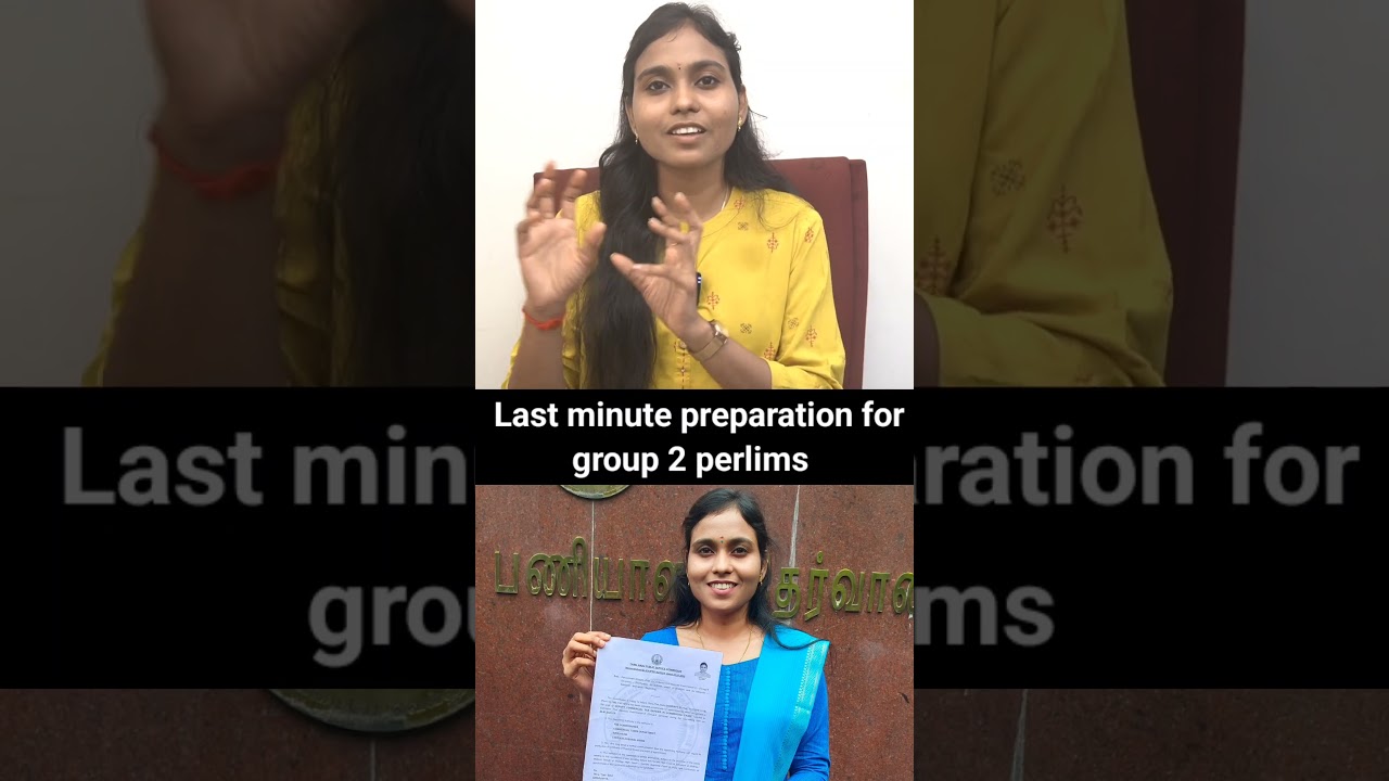 tnpsc group 2 prelims last minute preparations