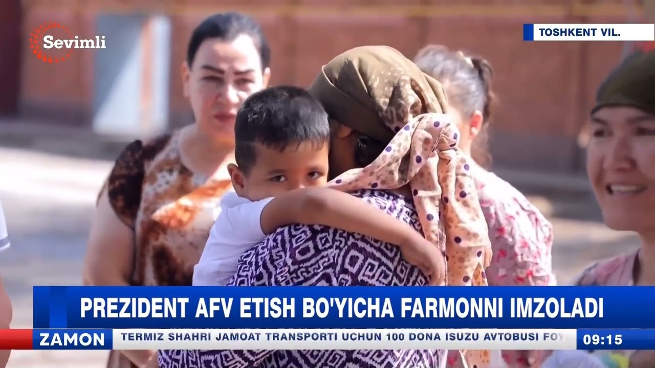 Prezident afv etish boʻyicha Farmonni imzoladi